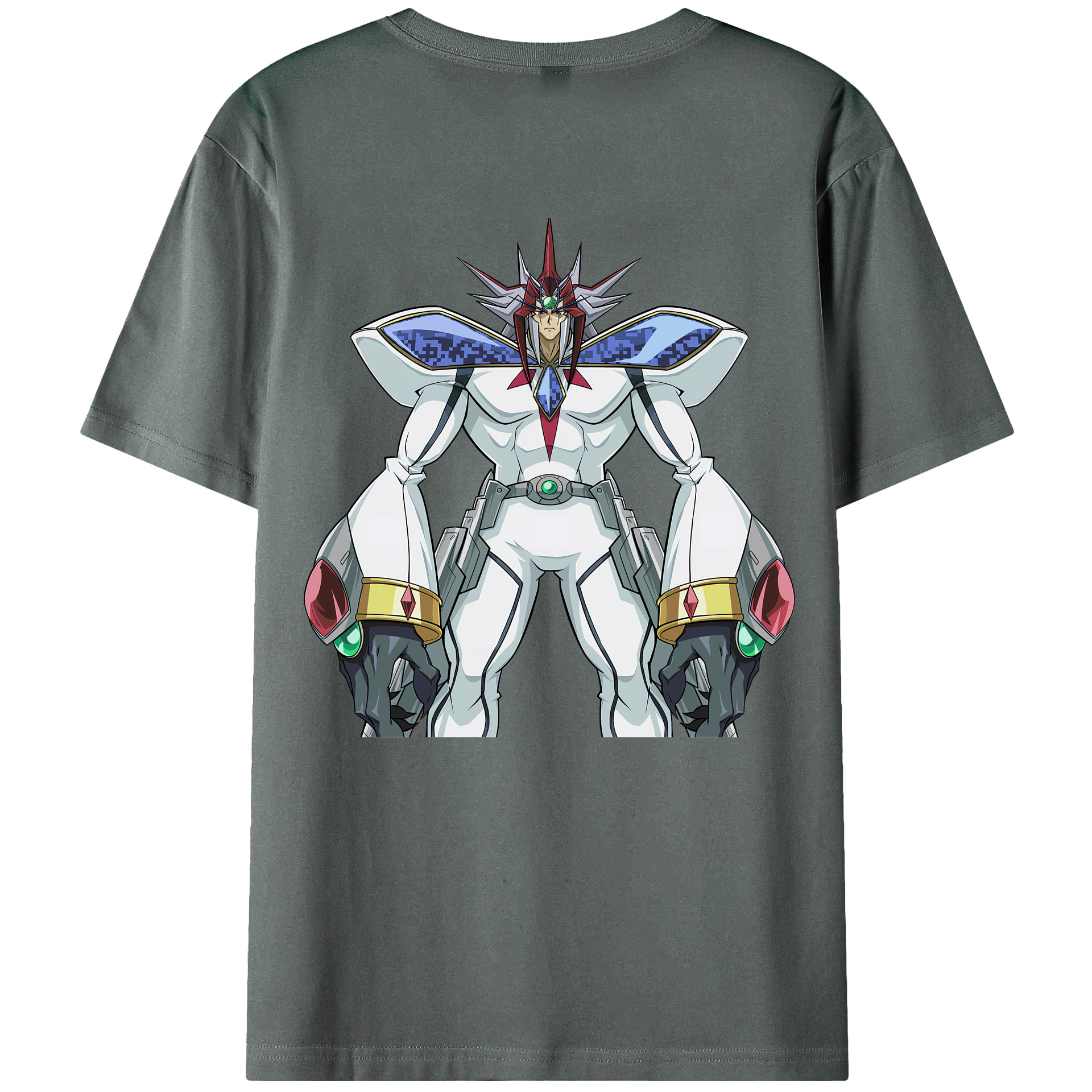 （画像用） 遊☆戯☆王 Yu-Gi-Oh! 綿100％ メンズ半袖Tシャツ（バックプリント） 通気性